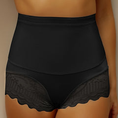 Lace Stitching Briefs Comfy Stretchy Panties Women's Lingerie