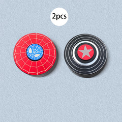 2pcs Web Hero Fidget Spinners Metal Thumb Spinners with Web Stress Relief