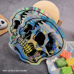 10pcs Halloween Skull Candy Packaging Bags Party Gift Self sealing Bags
