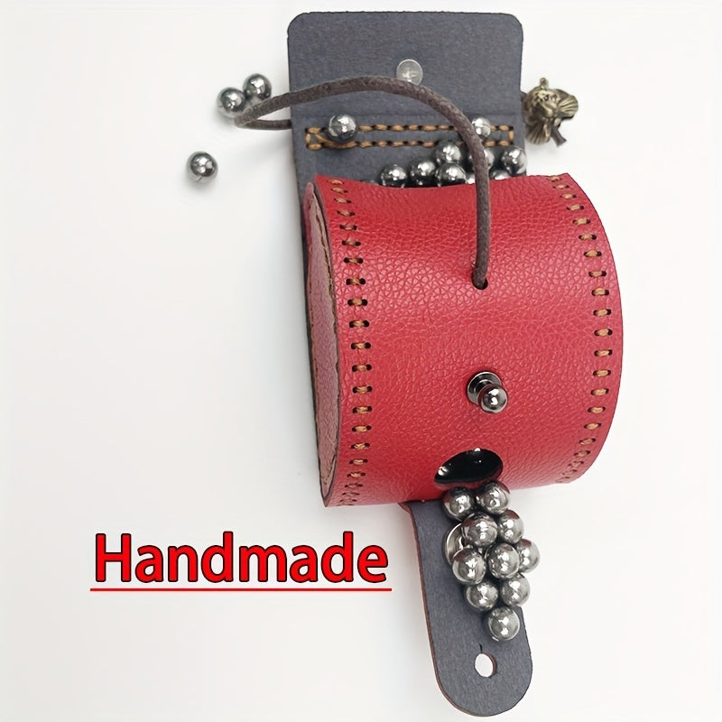 Outdoor Slingshot Pouch PU Leather Magnet Belt Bag