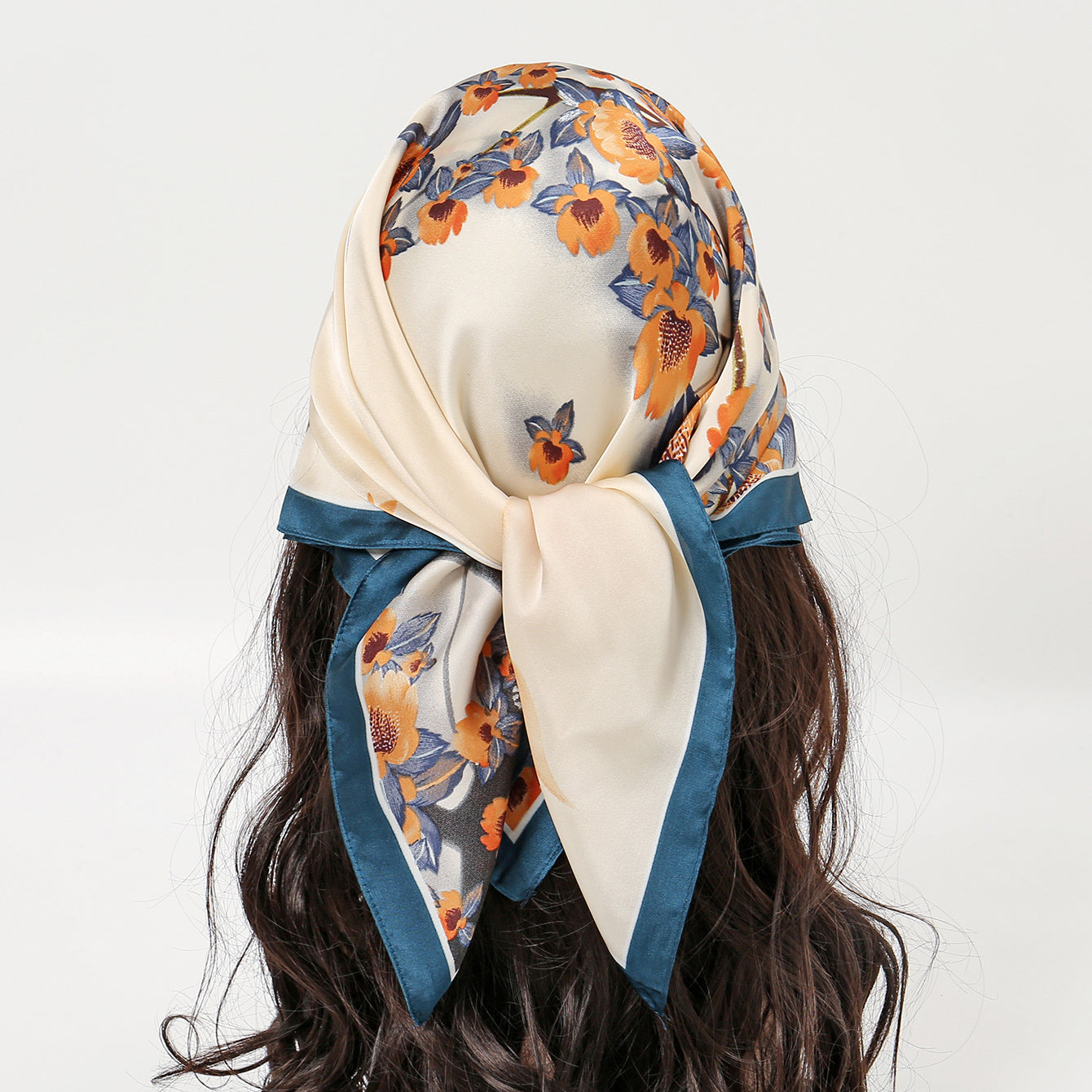 Vintage Head Scarf Bandana Silk Scarf Small Hairband Square Scarf