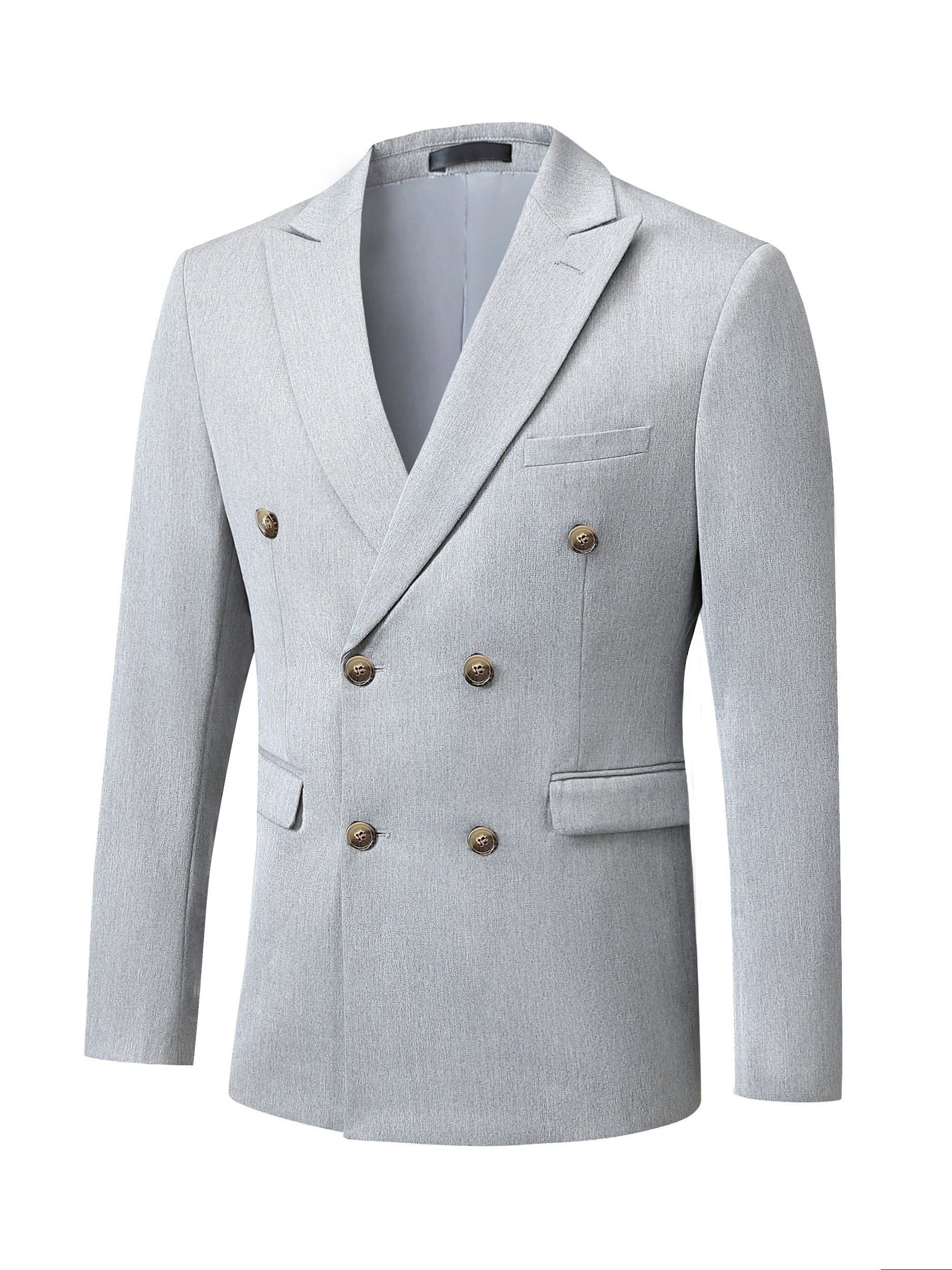 Men's V-neck Double Breasted Suit Top