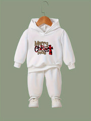 OERYUI Merry Christmas Hooded Pullover Pants Set Sports Spring Fall