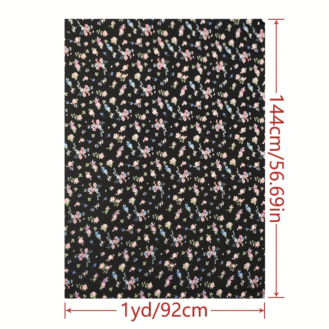 1pc Faux Cotton Fabric Diy Cloth Pants Dress Fabric 1yard Cut Size