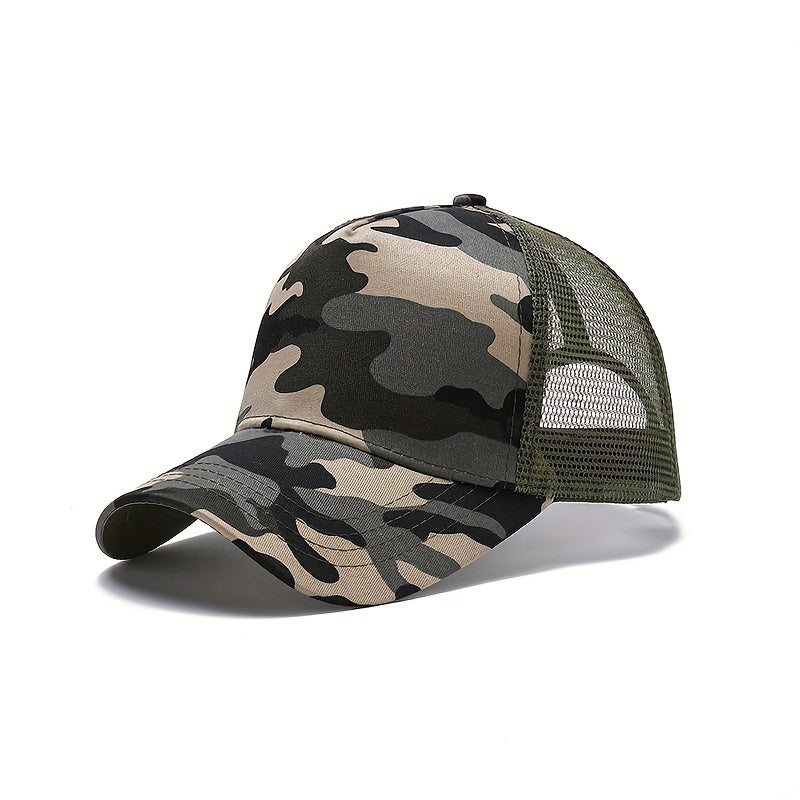 Unisex Mesh Trucker Hat Camouflage Baseball Cap
