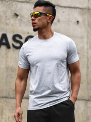 Men's Crew Collar Sports Short Sleeve T-shirt