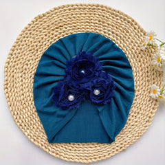 Baby Girl Sunflower Beaded Hat Elastic Soft