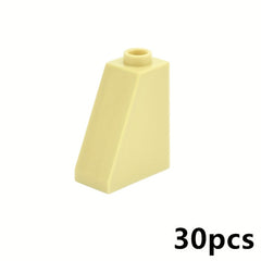 30pcs Building Blocks 60481 Slope Brick 65 2x1x2 Blocks MOC Bulk Toy