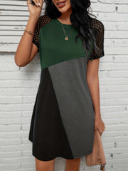 Short Sleeve Lace Dress For Women