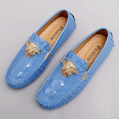 Men's Crocodile Loafer Shoes Lightweight Non Slip Driving Spring