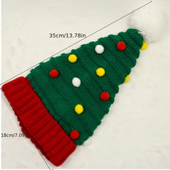 Men's Christmas Tree Pattern Knit Hat