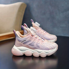 Luminous Gradient Kids Sneakers Breathable Mesh Non Slip