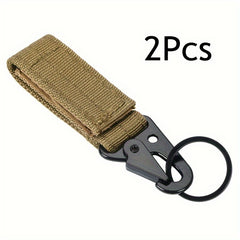 2pcs Molle Hook Carabiner Outdoor Nylon Webbing Hanging Buckles