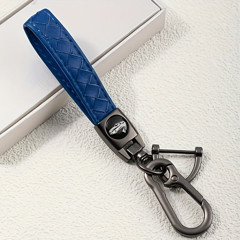 2pcs Single Layer Keychain with Metal Buckle and Screwdriver