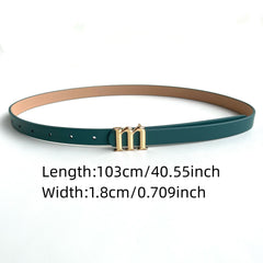 Solid Thin PU Wide Belt Casual Waistband Jeans Pants Belt For Women