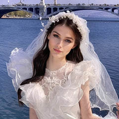 Bride Veil Set for Engagement