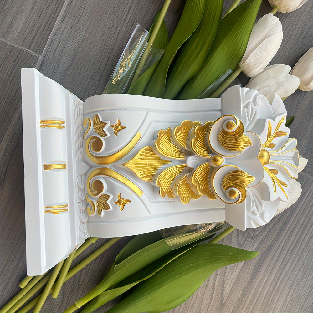 European Door Head Decoration PU Beam Joist Column Gypsum Roman Column Capital