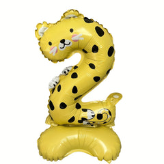 1pc 40 64 Cm Cartoon Animal Number Aluminum Film Balloon Party Decoration