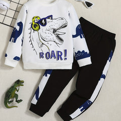 Toddler Baby Boys Casual Sweatshirt & Trousers Set