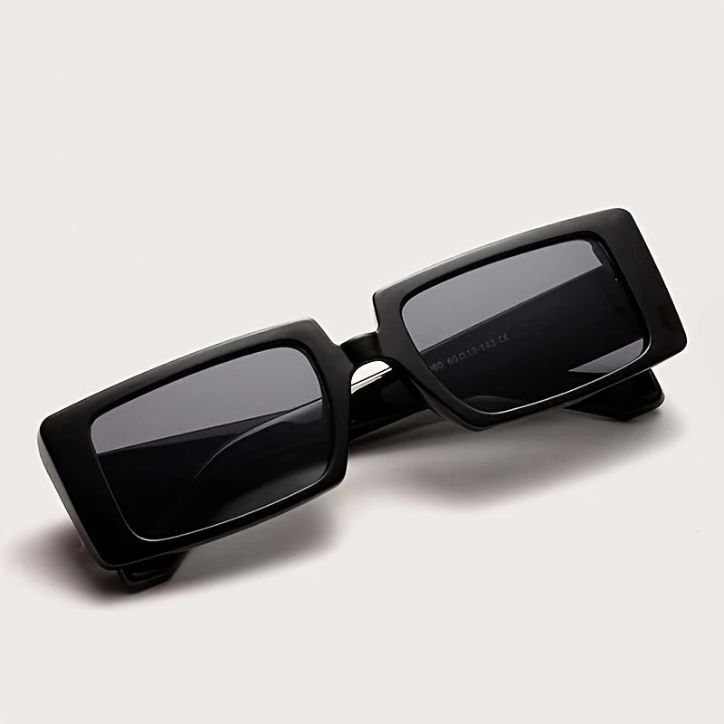 Small Rectangle Sunglasses Women Square Sunglasses Vintage Wide Frame Eyewear