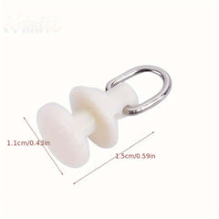 100pcs Curtain Track Gliders Roller Hooks Accessories
