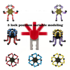 Transformable Fidget Spinner Toy for Kids - Glow in the Dark