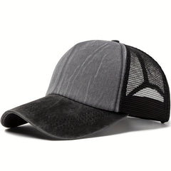 Men's Trucker Hat Snapback Hip Hop Vintage Mesh Caps Outdoor Hats
