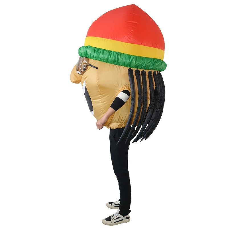 Inflatable Jamaican Costume Adult Size 150cm