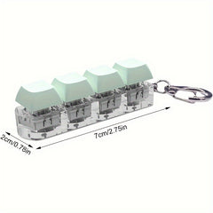 Keyboard Clicker Fidget Keychain 4 Button Toy