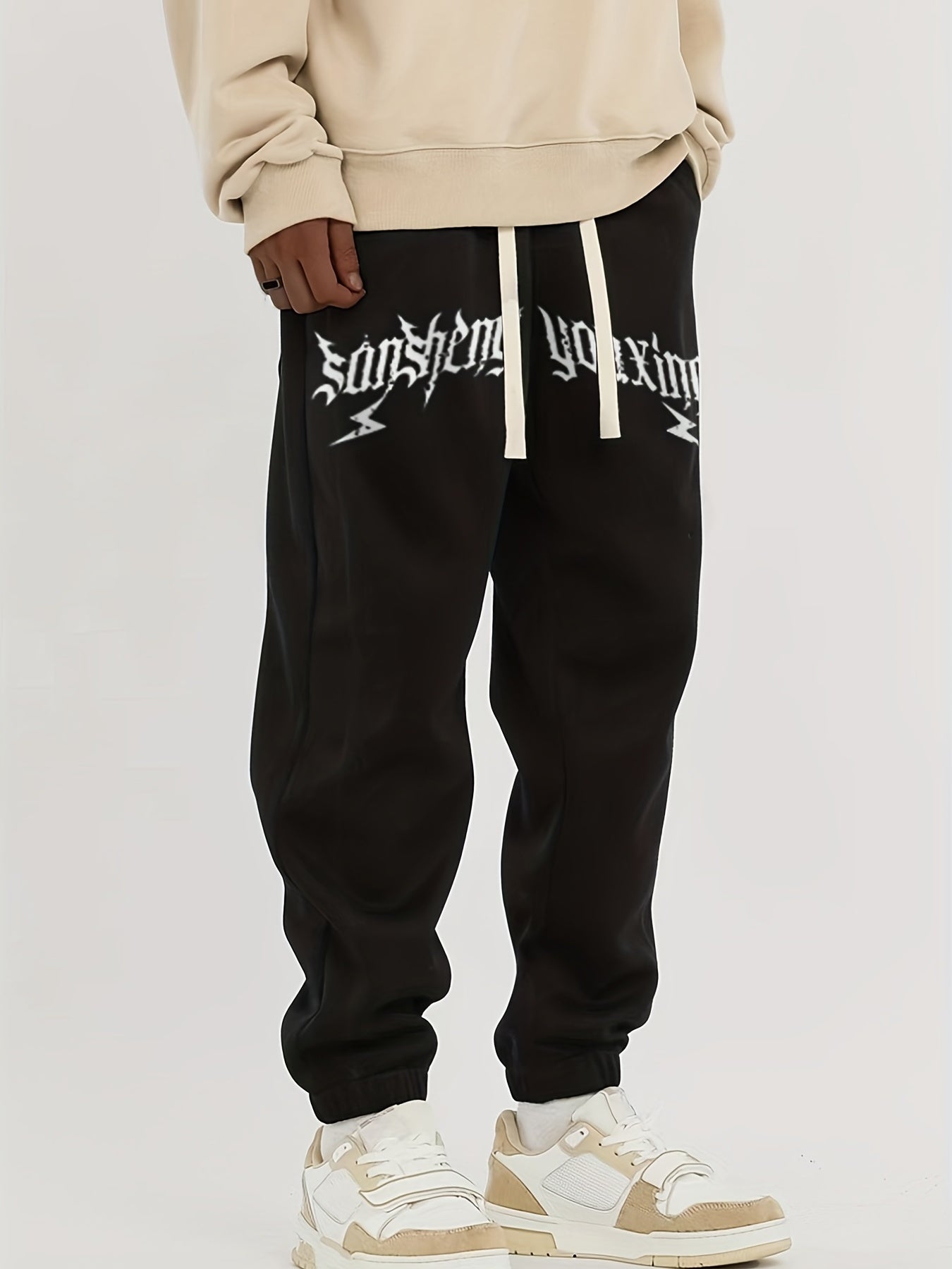 Men's Street Style Alphabet Pattern Jogger