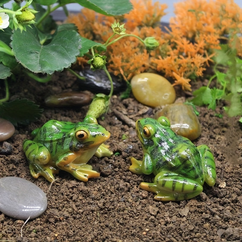 Cute Simulated Frog Ornament for Garden Decor