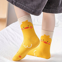 5 Pairs Cartoon Calf Socks for Boys