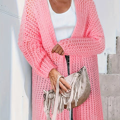 Chunky Knit Long Sleeve Cardigan