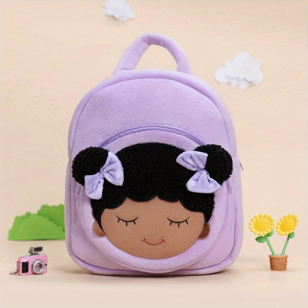 Soft Plush Backpack for Kids - Deep Skin Tone - Age 1-3