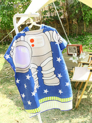 Kids Dinosaur Hooded Beach Towel Absorbent Soft Poncho Towel