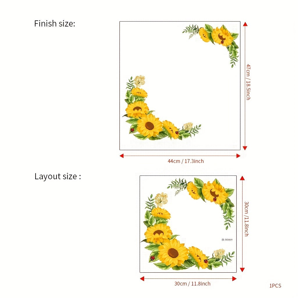 Yellow Sunflower Window Sticker - Brighten Up Your Home