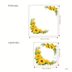 Yellow Sunflower Window Sticker - Brighten Up Your Home
