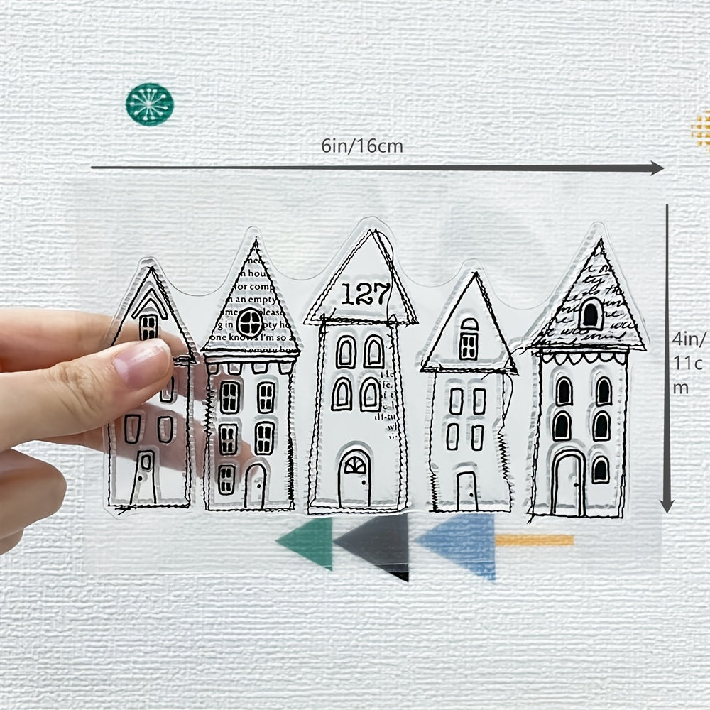 House Background Transparent Silicone Stamp