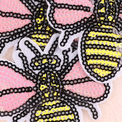3pcs Embroidered Bee Applique Patch DIY Iron On Patch