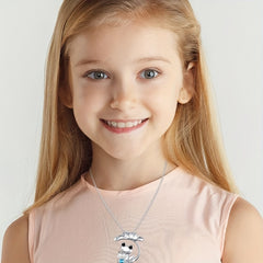 Cartoon Frog Pendant Necklace Decorative Jewelry Gift For Girls