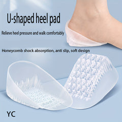 Portable Heightening Insole U shaped Heel Foot Pads For Unisex
