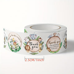 Cartoon Animal Stickers Packaging Holiday Decorations Thank You Stickers