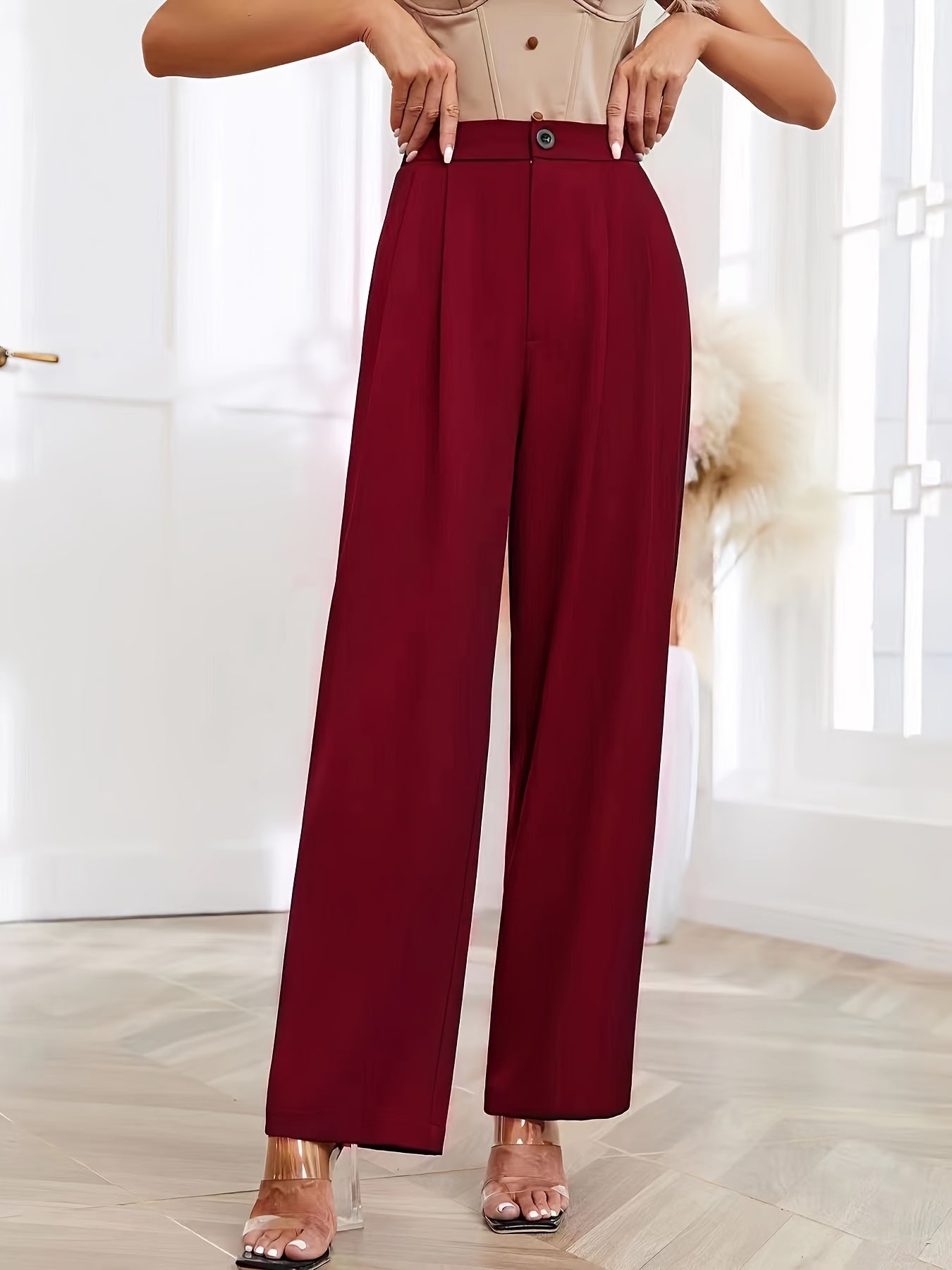 Loose High Waist Wide Leg Pants for Women