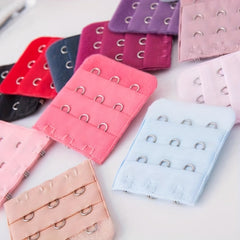 5pcs 3 Hooks Bra Strap Extenders Adjustable Band Buckle Women's Lingerie