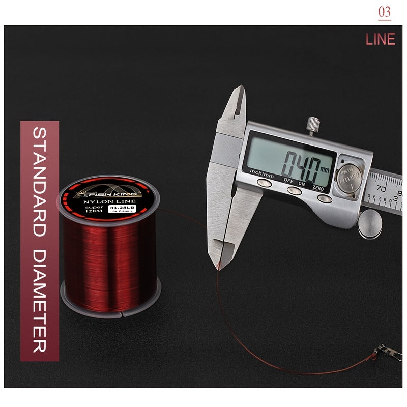 FTK Yellow Nylon Fishing Line 120M 12LB Monofilament Line Carp Tackle