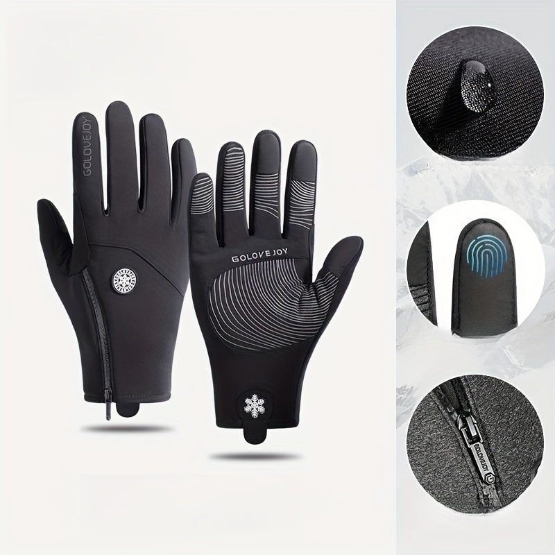 Waterproof Windproof Touch Screen Warm Gloves for Mountaineering Skiing Cycling