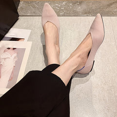 Women's Breathable Knit Ballet Shoes Lightweight Slip On Flat Shoes