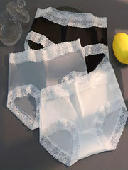 3pcs Lace Briefs Comfy Stretchy Panties Women's Lingerie