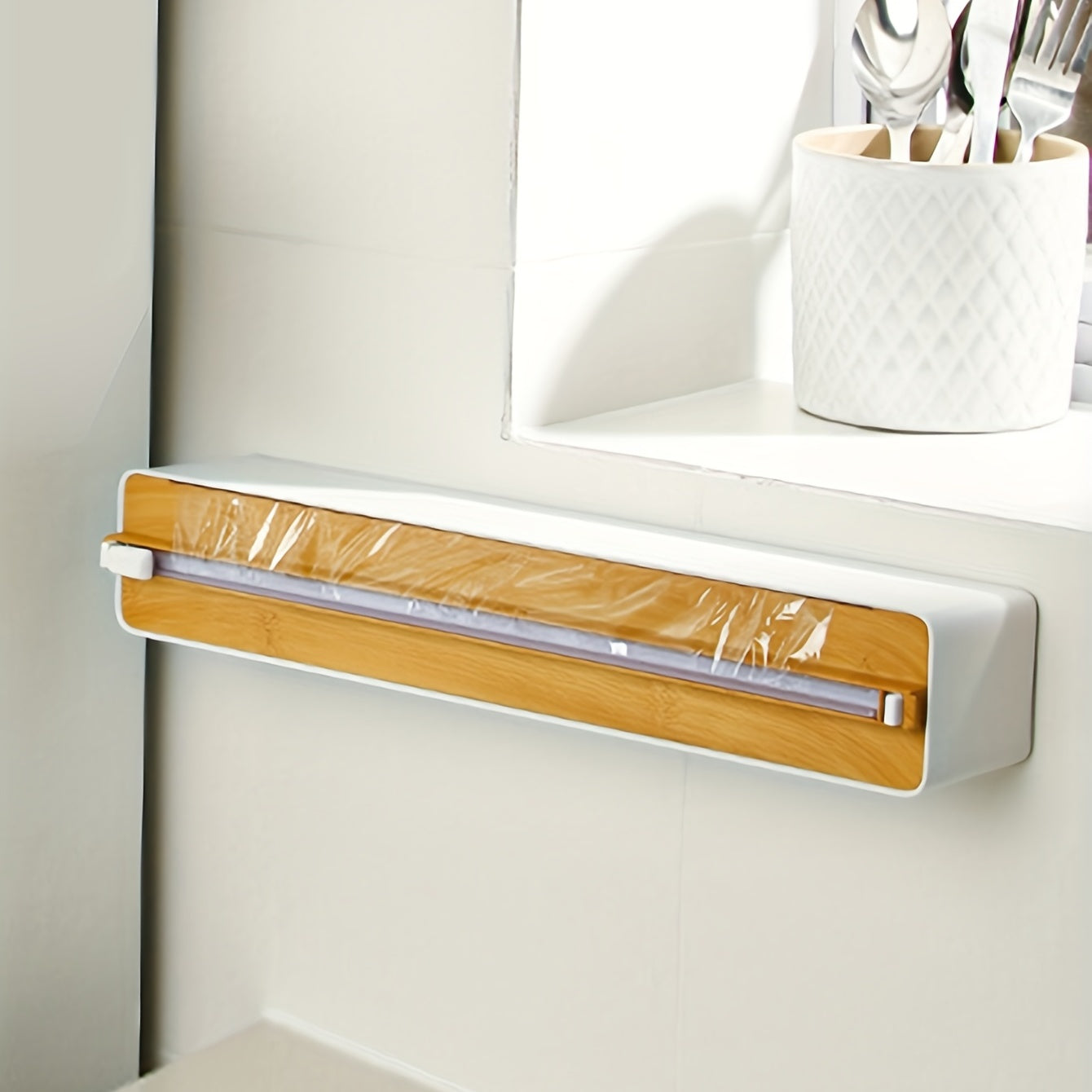 Disposable Plastic Film Cutter with Magnet Wall Mount
