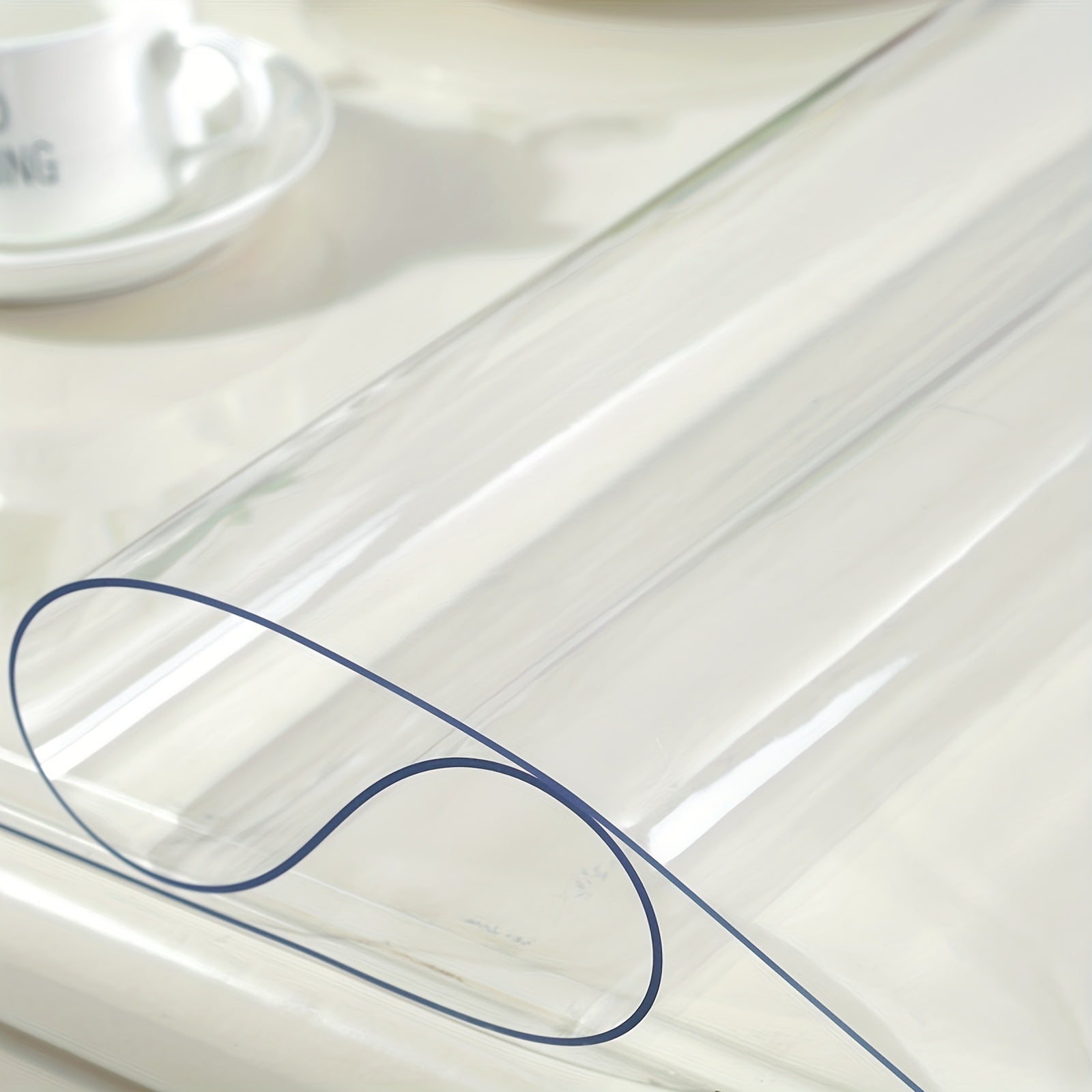 Clear Desk Cover Protector PVC Table Cloth Bedside Table Mat